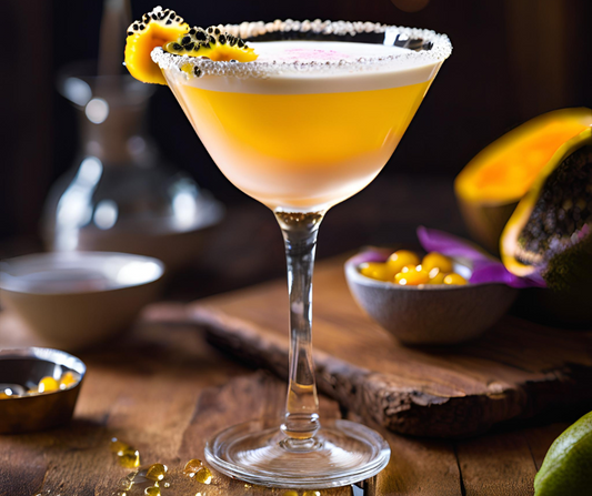 Marshmallow & Passionfruit Martini